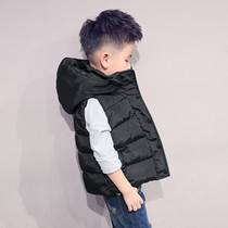 2019 New Parent-Child children autumn and winter thick vest children baby vest waistcoat waistcoat student hooded horse clip