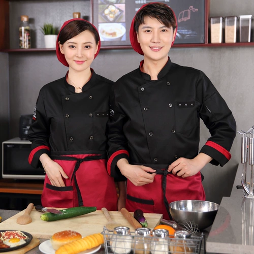 Шеф -повара Работа в одежде мужчины и женщины с длинной осенней и зимней выпечкой торт магазин тортов Вест -Пойнт шеф -повар кухонный хлеб хлеб хлеб пекари десерт кухонный пальто кухонное пальто