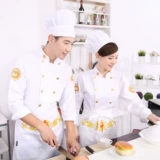 Униформа шеф-повара с короткими рукавами, рабочая одежда для общественного питания, столовая, ресторан, вышитый дракон, летняя кухня, дышащая мужская одежда для шеф-повара