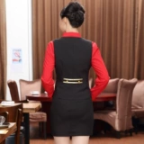 Летняя одежда для работы, униформа, рубашка, кофейный жилет, короткий рукав