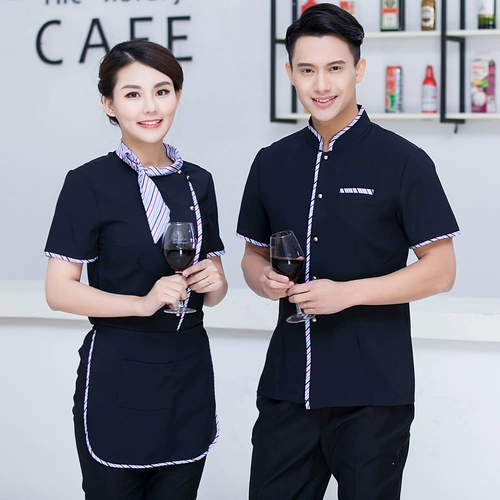 Летняя одежда для работы, короткий рукав, китайский стиль