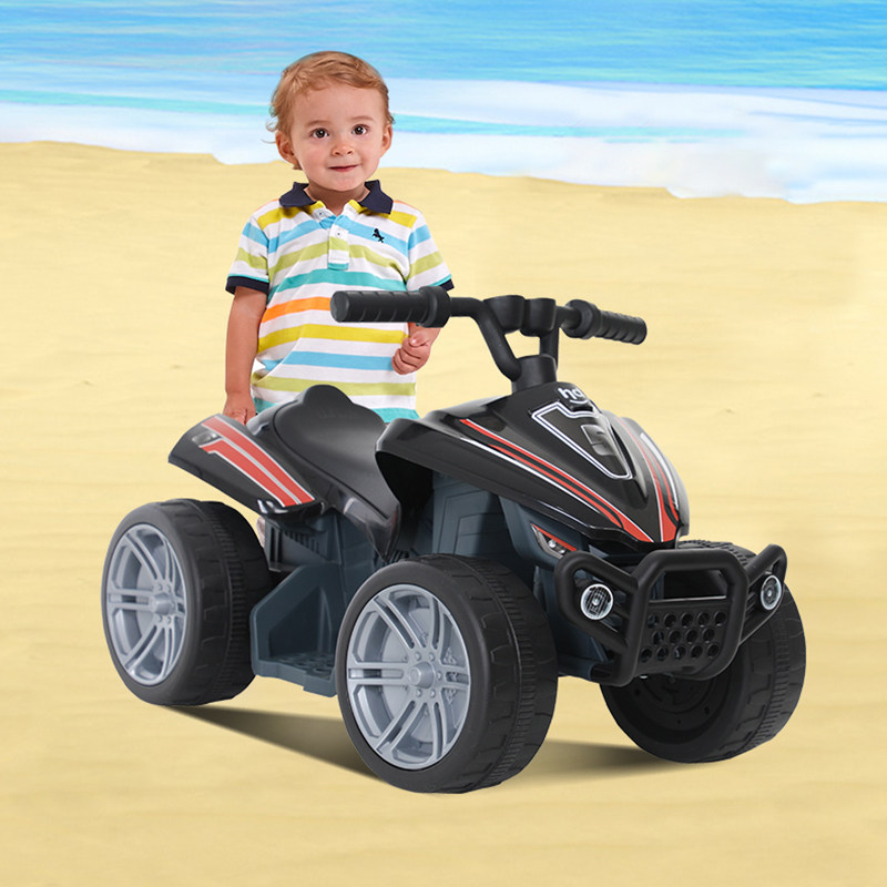 Xiaolong Hays Children Electric Vehicle Charging Locomotive Can Be Sat Toddler Toddler Electric Four-wheeler Beach Car