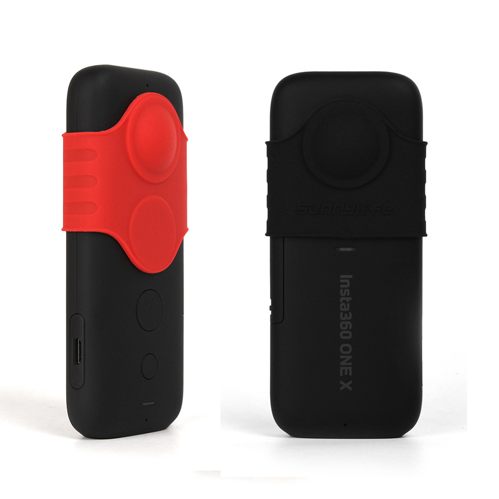 For Insta360 One X Panoramic Action Camera Silicone Protective Case Fisheye Lens Dust Cover Camera Accessories