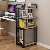 Desktop computer host chassis bracket printer storage rack mobile base two layers three layers new thickening