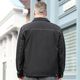 Yum Fox plus size men's lapel jacket plus fat enlarged casual long-sleeved top fat man spring and autumn new style men
