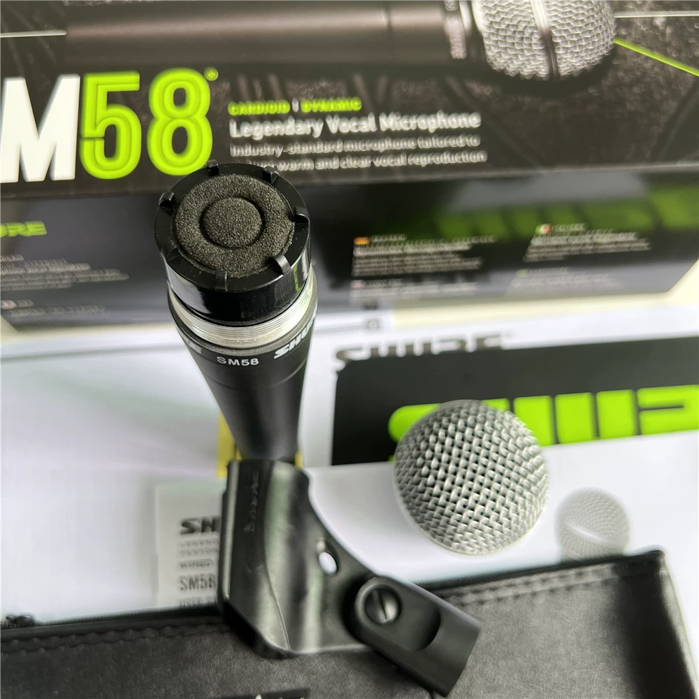 Shure/ SM58S динамический профессиональный сценический выступление прямой эфир проводной микрофон вокальный профессиональный микрофон