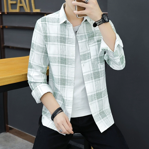 Весенняя трендовая рубашка, хлопковая куртка для школьников для отдыха, в корейском стиле