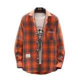 Лонгслив, трендовая рубашка для отдыха, куртка, оверсайз