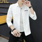 Рубашка, демисезонная трендовая куртка, в корейском стиле