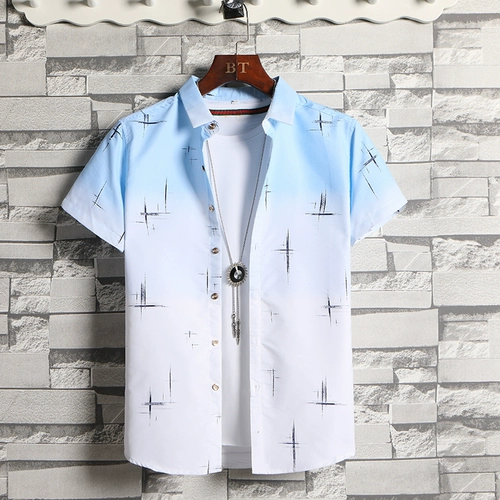 Летняя трендовая тонкая рубашка для отдыха, в корейском стиле, подходит для подростков