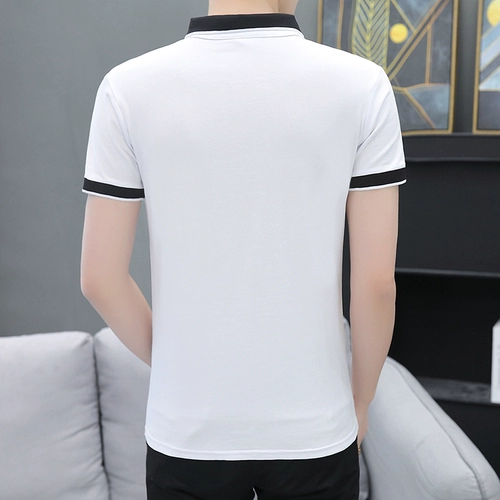 Летняя хлопковая рубашка, базовая приятная телу футболка с коротким рукавом, подходит для подростков, в корейском стиле, свободный крой