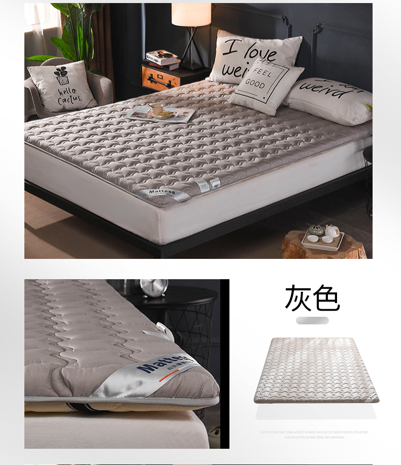 Nam cực cotton kháng khuẩn nệm dày 1.8 m giường đôi non-slip mat 1.5 m tatami giường nệm mat