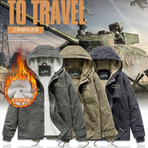 Бархатная мужская осенняя куртка, удерживающая тепло дорожная толстовка с капюшоном для отдыха, оверсайз