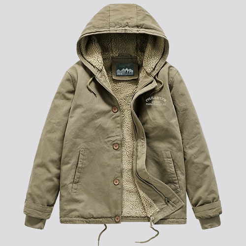 Бархатная мужская осенняя куртка, удерживающая тепло дорожная толстовка с капюшоном для отдыха, оверсайз