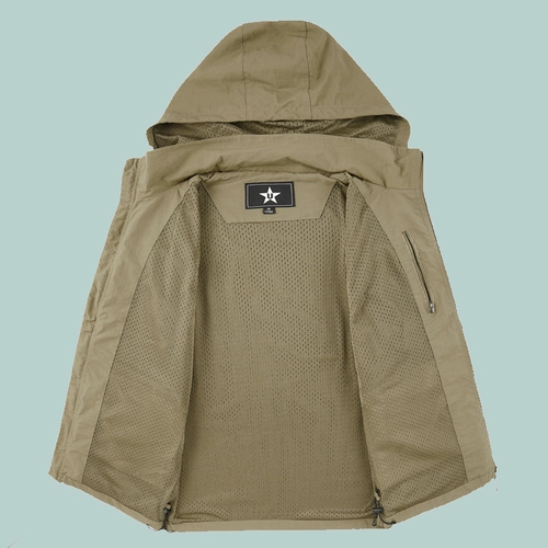 Летняя толстовка с капюшоном, мужской дорожный быстросохнущий жилет, оверсайз