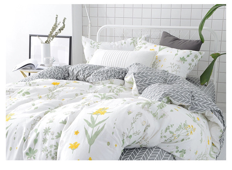 2018 cotton bốn mảnh bộ đồ giường cotton 1.8 m bộ đồ giường quilt cover tấm ga trải giường 1.5 m đôi sản phẩm mới chăn ga gối đệm hanvico giảm giá