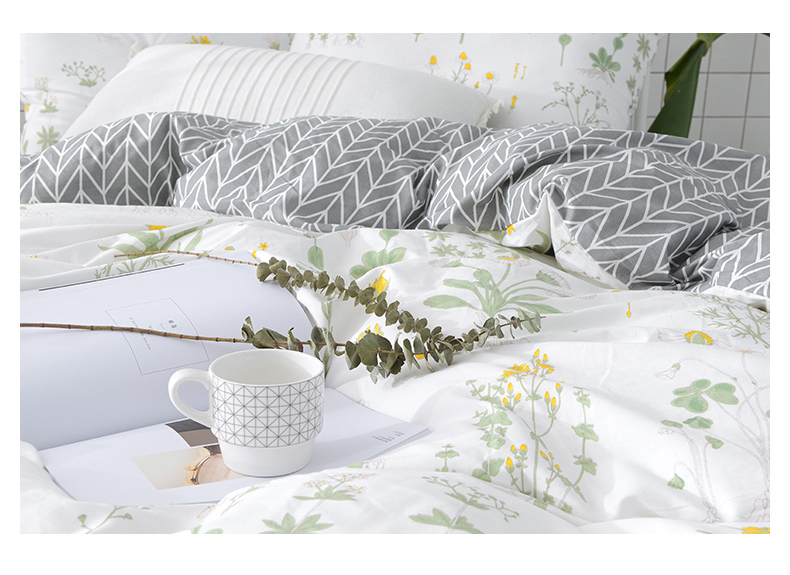 2018 cotton bốn mảnh bộ đồ giường cotton 1.8 m bộ đồ giường quilt cover tấm ga trải giường 1.5 m đôi sản phẩm mới