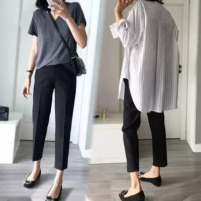 Pregnant women pants pants spring and summer wear tide mom loose fashion casual pants nine-point palms Harlan trousers summer clothes