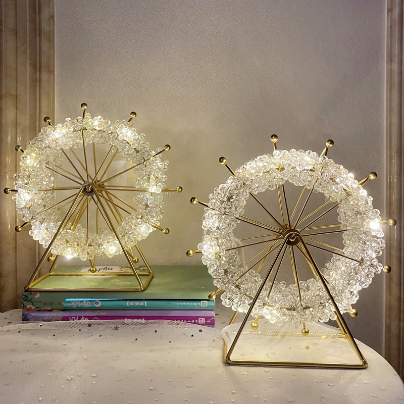 Full Star Stars Mour wheel Artisanal Diy Material Creative Desktop Little Night Light Pendulum with Teenage Hearts Room Decorations