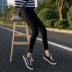 Quần chân đen nữ mùa hè mặc quần legging cạp cao 2019 mới skinny mỏng 145 ngắn một chín quần - Khởi động cắt Khởi động cắt