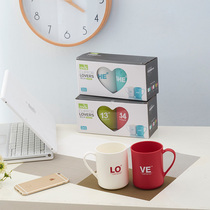 Couple gargle Cup household plastic toilet wash cup simple creative cute a pair of boys and girls