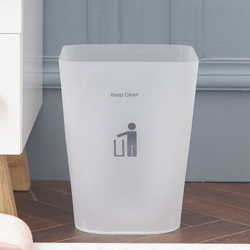 Trash can household living room waste paper basket without cover creative bedroom living room bathroom kitchen office hotel toilet