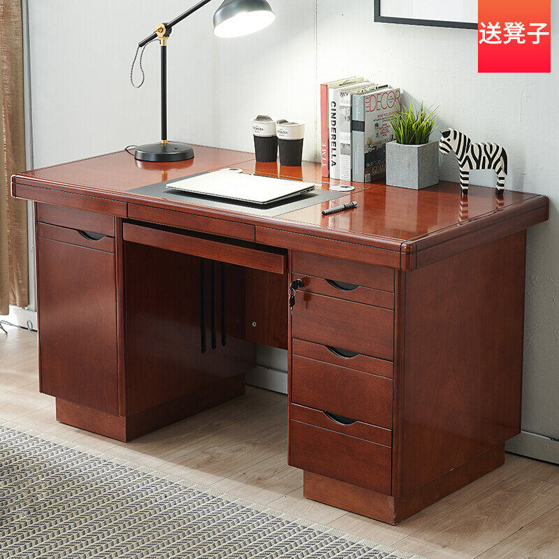 Office desk Desktop Desk Domestic desk Staff Desk chair combination with drawer desk single