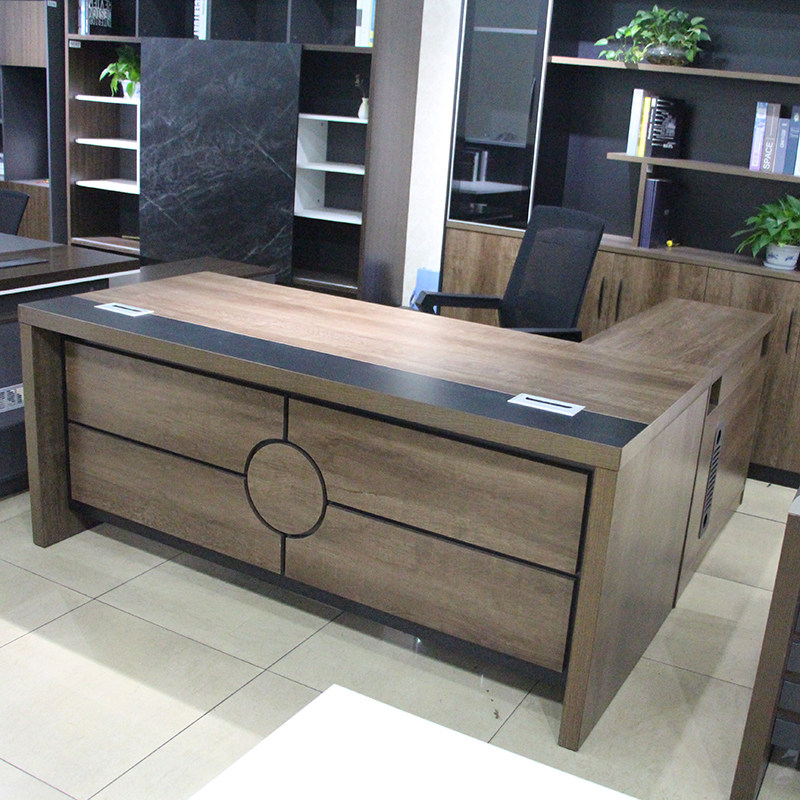 Boss Table Desk Chair Combination Brief Modern Single Manager Industrial Wind Big Class Desk Desk Office Furniture