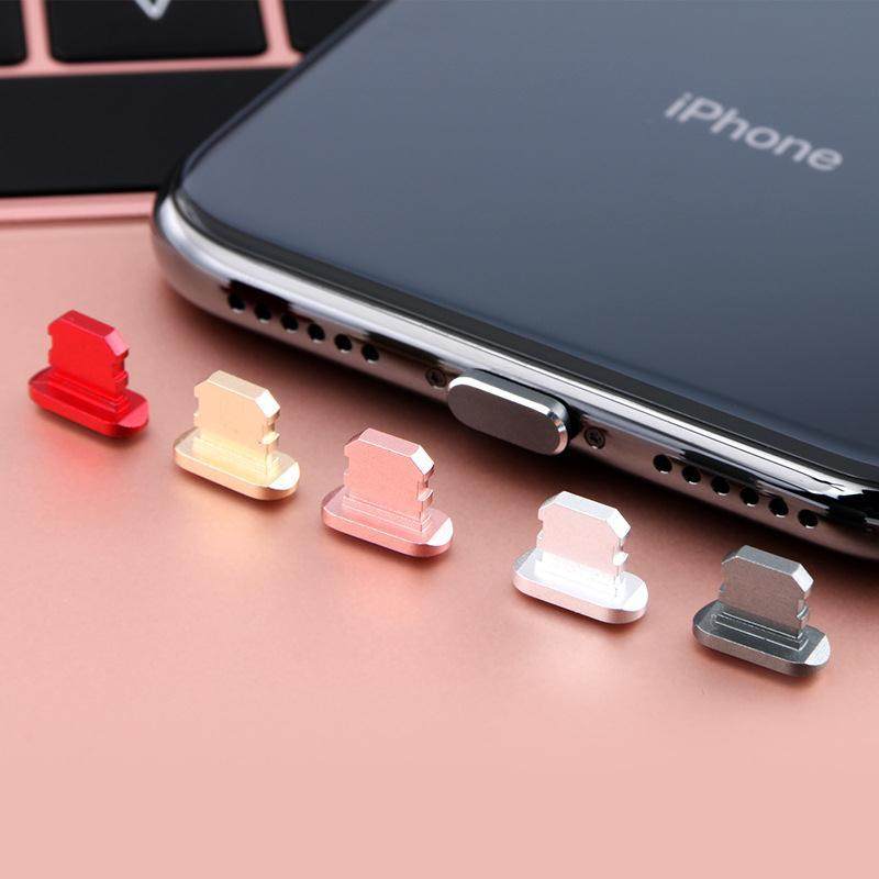 Apple iphone 11 phone anti-dust plug charging mouth plug Apple 11pro max metal anti-dust choke plug