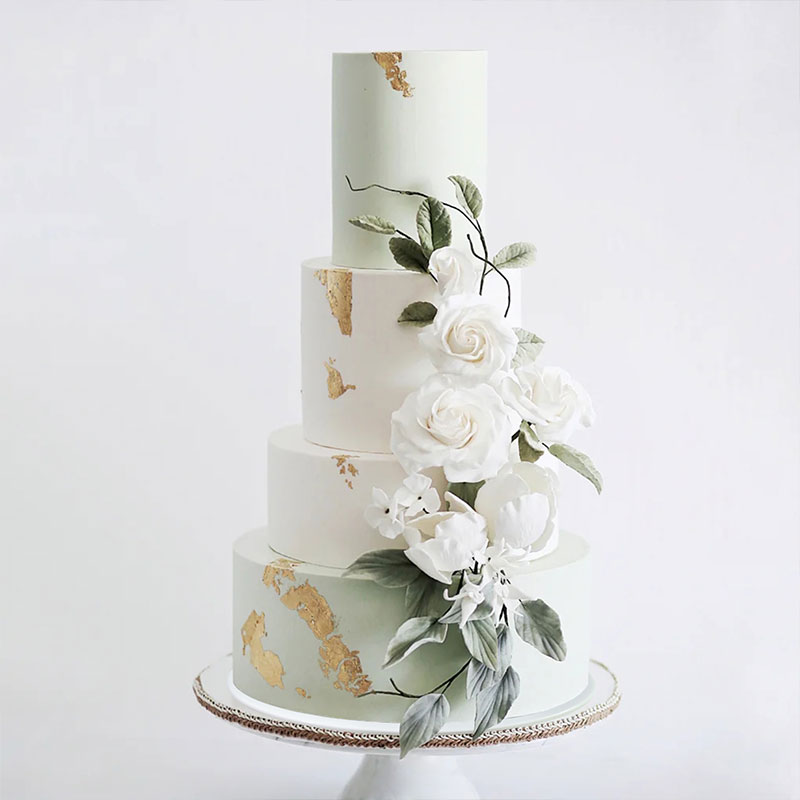 2022 cake model simulation new net red four-layer multi-layer flowers flower wedding window sample shooting props