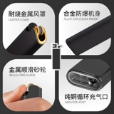 Металлическая матовая одноразовая зажигалка, оптовые продажи, с печатью вашего логотипа