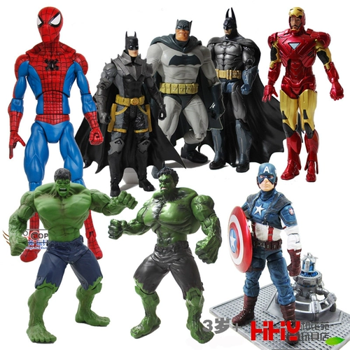 Мстители, герои, подвижная фигурка, Марвел, капитан Америка, Халк, Человек-паук, бэтмен