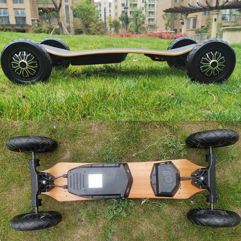 Four-wheel drive off-road electric skateboard Large wheel hub motor custom make up for the difference do not shoot alone