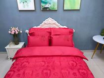 Taifeng Home Textile Wedding Six-piece Set Love Champagne Heavy Industry Embroidery Universal 1 8 Bed Pure Cotton Cotton Net Red Models