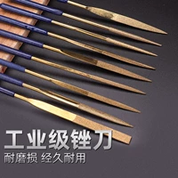 Набор алмазных напильников, модель, маленький напильник, алмазный плоский стальной напильник, напильник из сплава, круглый напильник, круглый нож для трения