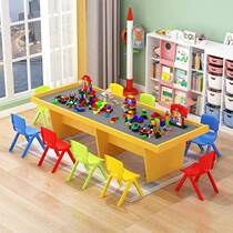 Toy table commercial amusement park equipment experience handmade table space sand table childrens multi-functional large-size building block table
