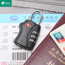 Going abroad customs lock tsa password lock trolley bag travel D suitcase anti-theft lock checked customs clearance lock suitcase hanging