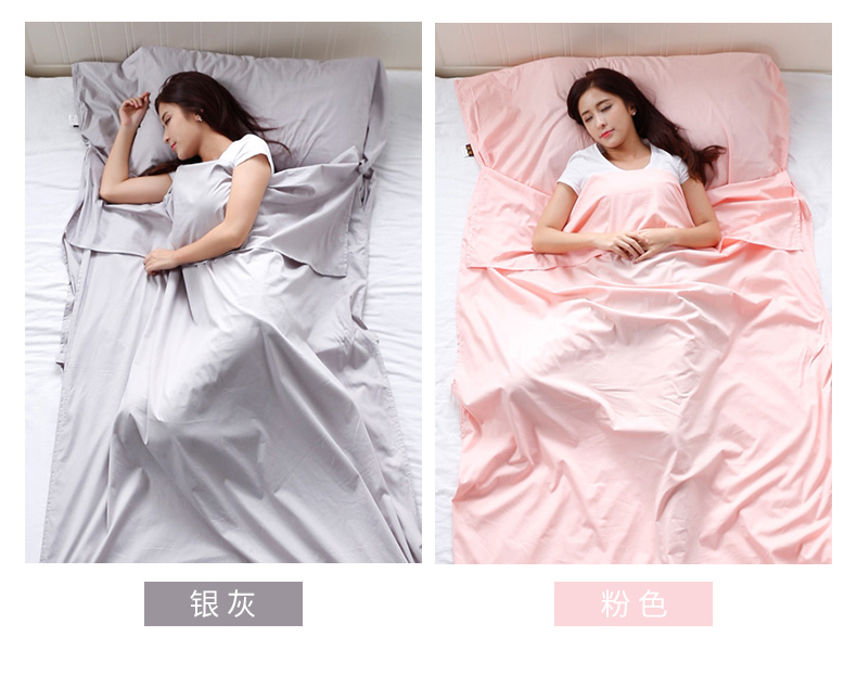 Bẩn túi ngủ cotton xách tay siêu ánh sáng cách ly khách sạn khách sạn du lịch quilt cover sheets đôi dành cho người lớn chuyến đi kinh doanh