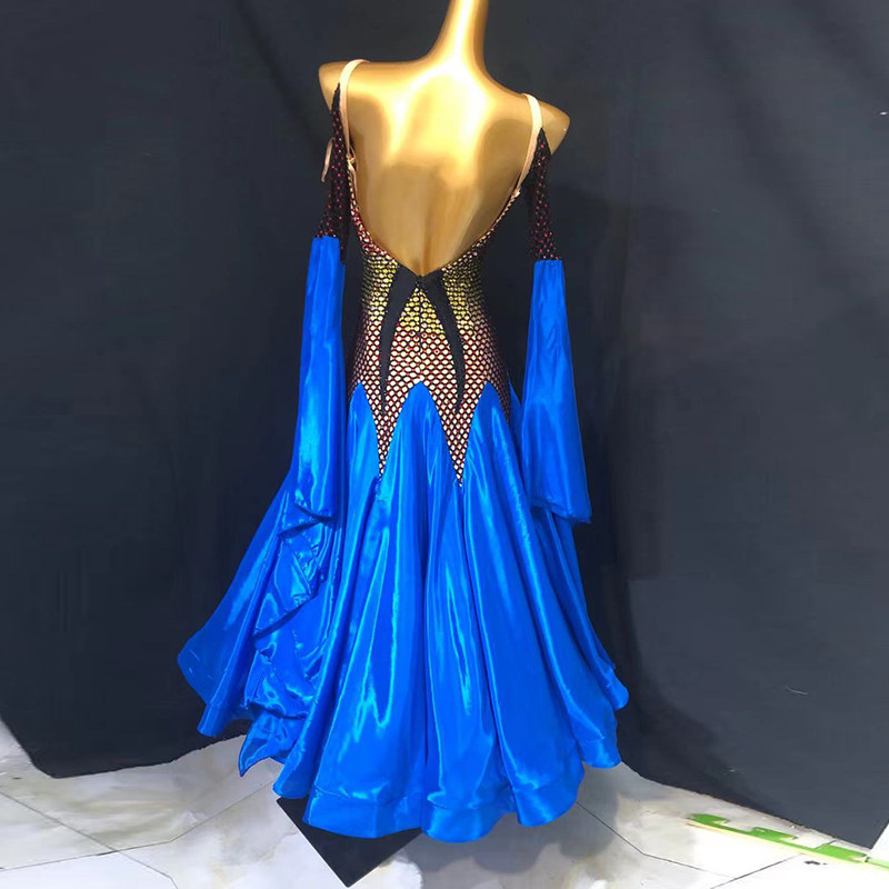 National Standard Dance Dress Imported Skyline Waltz Show Modern Dance Show Betting Swing Drill
