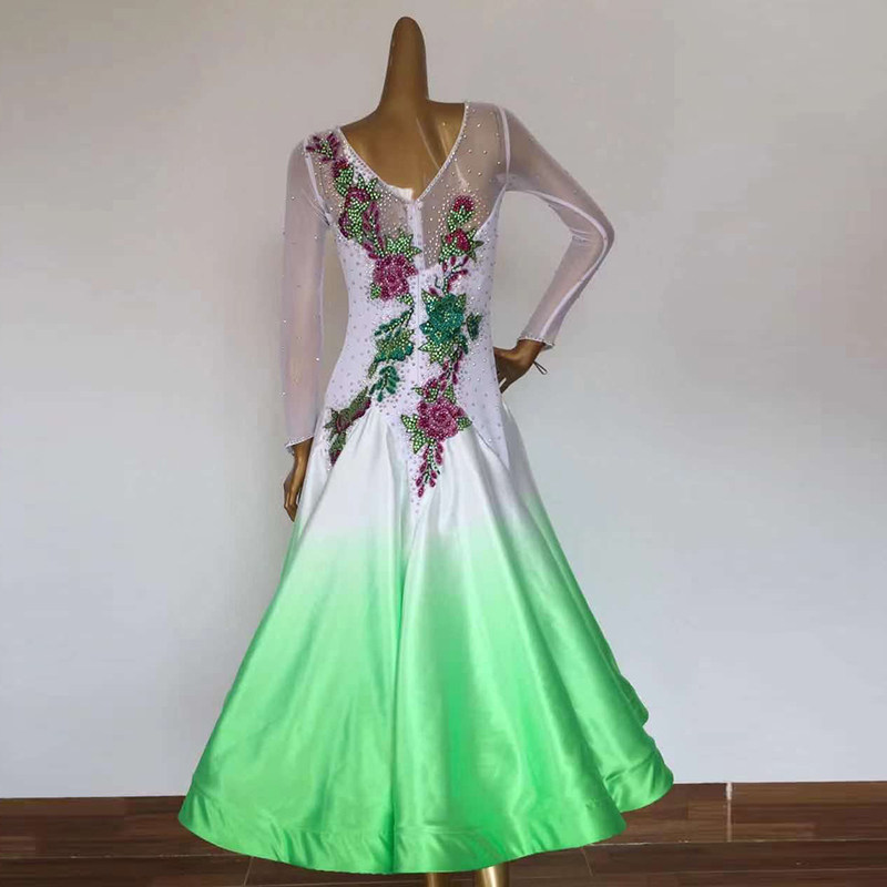 Waltz acting out of suit national standard dance competition dress Tango dance performance social dance big swing with dress square dance dress