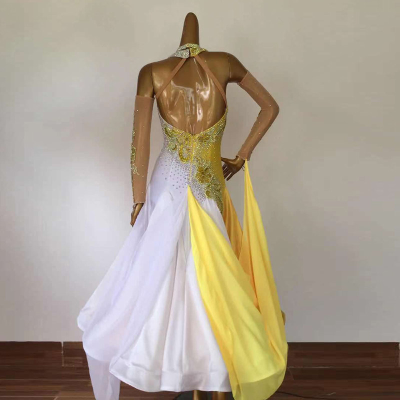 Waltz performance dress national standard dance competition skirt tango dance performance dress social dance large swing dress square dance dress