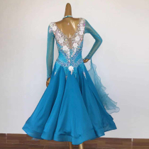 National Label Dancing Out of the Waltz Competition Skirt Morden Dance Performance Wear ballroom Tango Tango and Drill Racing Skirt