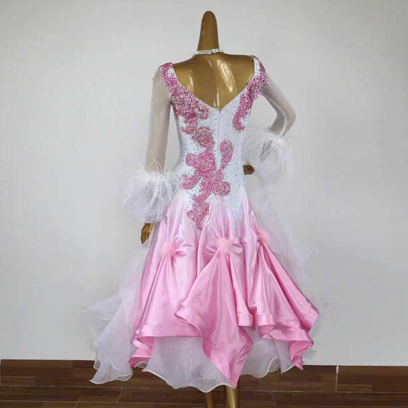 Modern Dance Dress National Standard Show Costume Waltz Performance Swing Square Dance Square Dance Dress