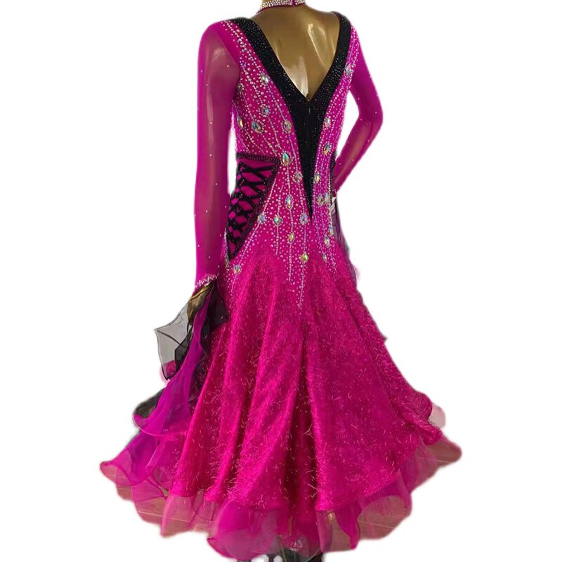 Tango Competition Skirt National Mark Dance out of the Waltz Performance Costume Social Dance Grand Pendulum Skirt square Dance Out of the Costume Rig