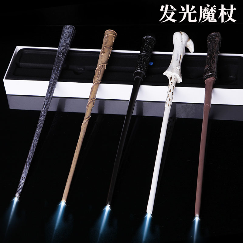 Harry Wand Potter Surrounding Glowing Magic Wand Magic Wand Children's Day Table Performance Props Christmas Gifts