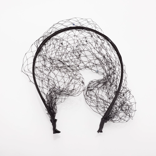 Черный ретро аксессуар для волос, ципао, фата невесты, вуаль, изысканный стиль, xэллоуин