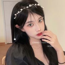 Pearl Hair Stirrup Summer Stream Suzirite Crystal Advanced Sensual Sensual Sensual Super Fairy Retro Style Headwear