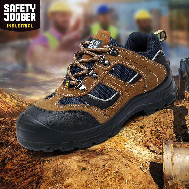 SafetyJoggerS labor shoes X2020P safety shoes X2000 steel head steel bottom working shoes brown