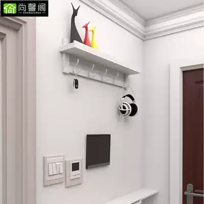 Wall shelf Wall-mounted Bedroom solid wood wall-mounted living room dining room wall creative wall decoration punch-free rack
