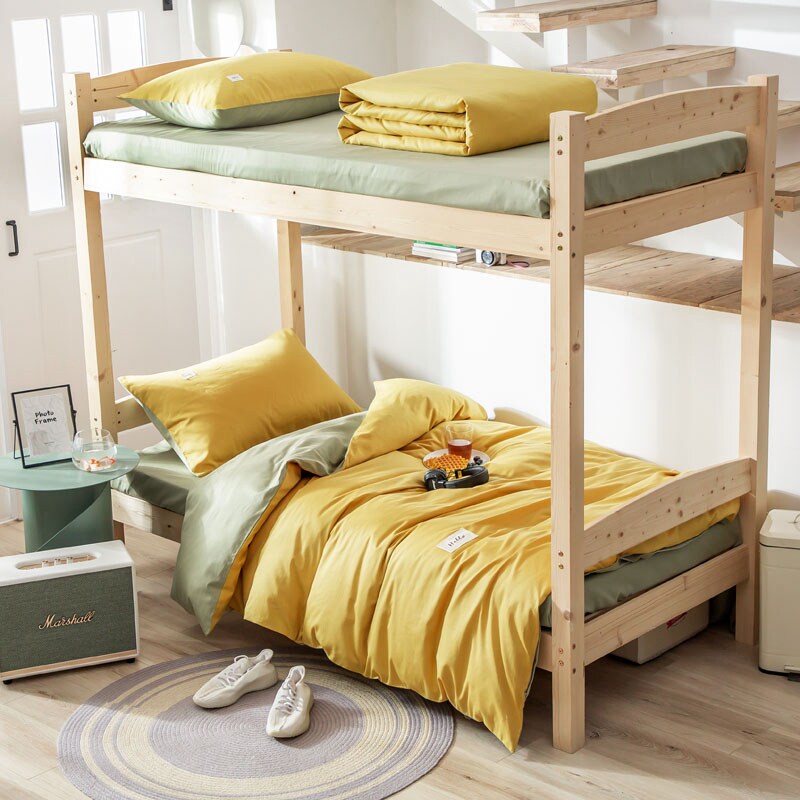 Student Dormitories Bunk Beds Bunk Beds All-cotton Pure Cotton Children Quilt Cover Three type beds Groups bedding 0 9 m